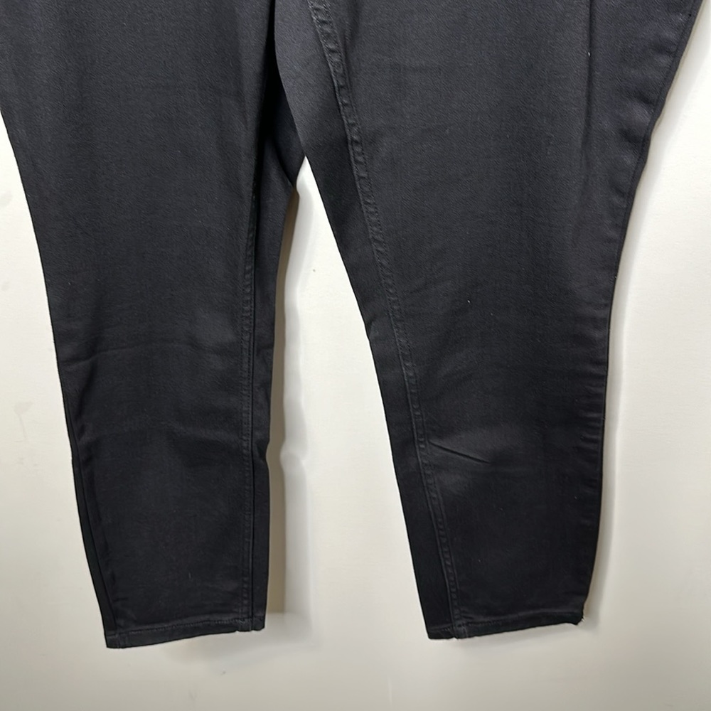 Calvin Klein Black High Rise Skinny Fit Comfort Stretch Jeans - Picture 6 of 13